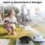 EVERCROSS BOT Y10 Poolroboter, weiße Ausführung, wird gereinigt.
