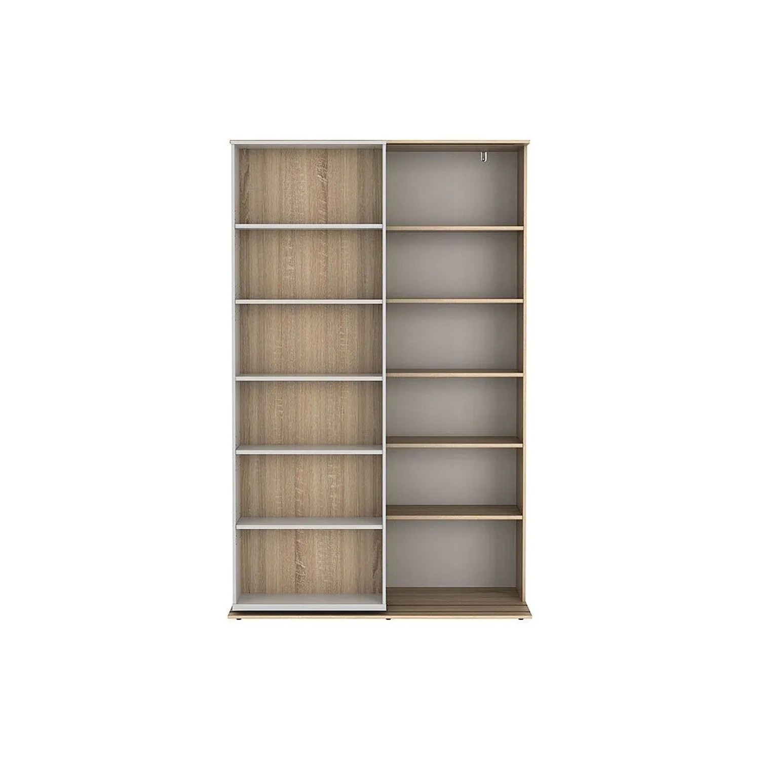 Vente-unique Bücherregal Prali Naturfarben Hell  Weiß 116.6 cm
