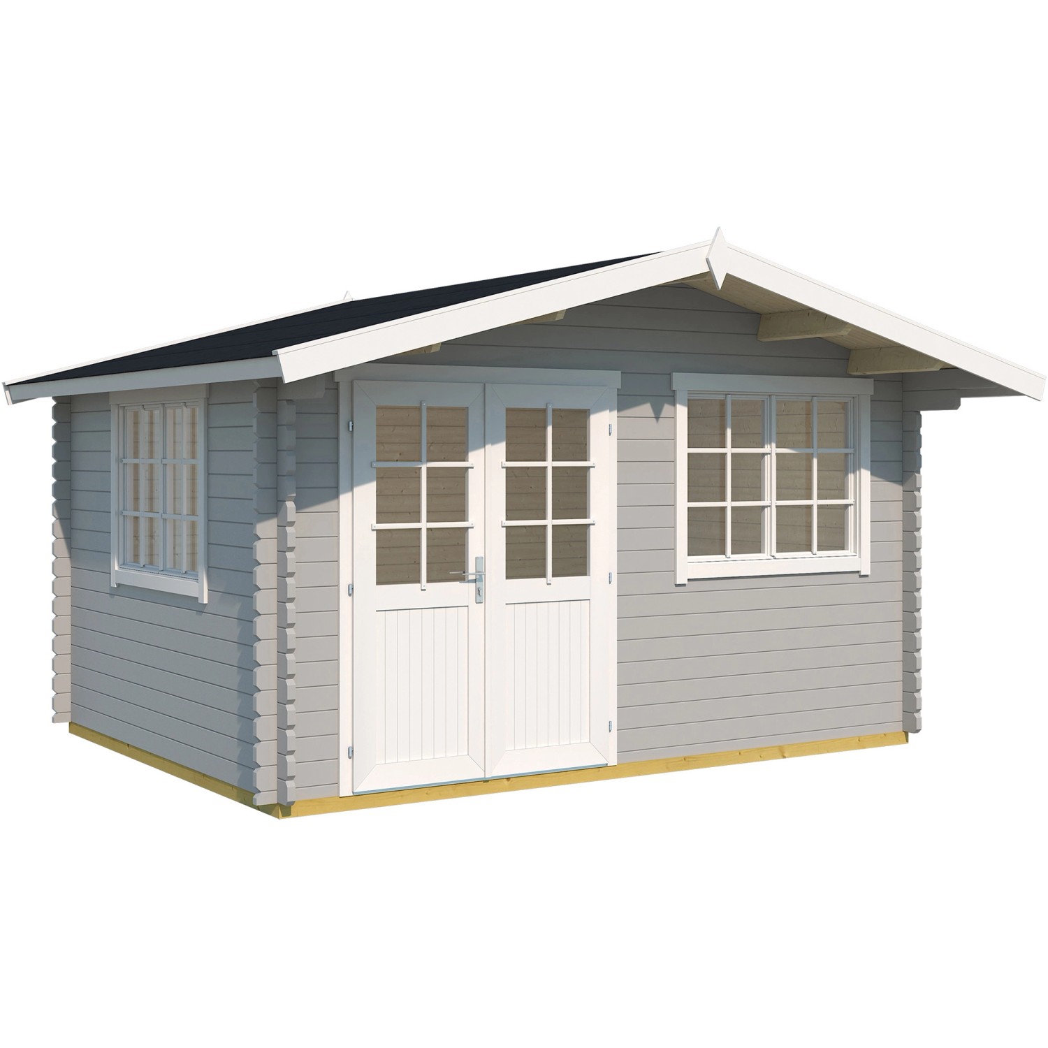 Sonstige Holz-Gartenhaus/Gerätehaus Gartenhaus/Gerätehaus 401 Satteldach Lasiert 390 cm