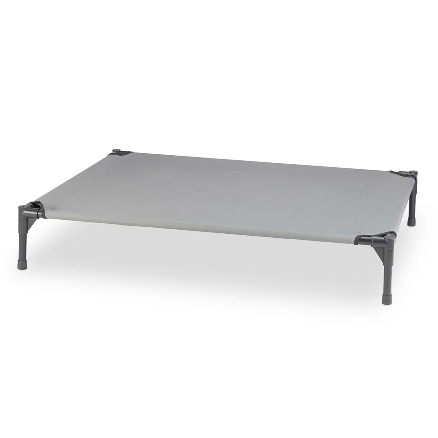 Graue Knuffelwuff Hundeliege XL für In- und Outdoor, ohne Dach.
