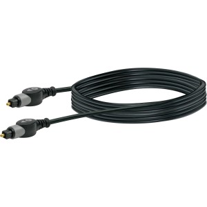 Schwaiger Lichtwellenleiter Anschlusskabel (Toslink Kabel) für Audio & Video Geräte.