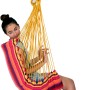 Amazonas Hängesitz Belize Vulcano, 104x56 cm, mit Person. Bequemer Hängesessel für Garten und Terrasse.