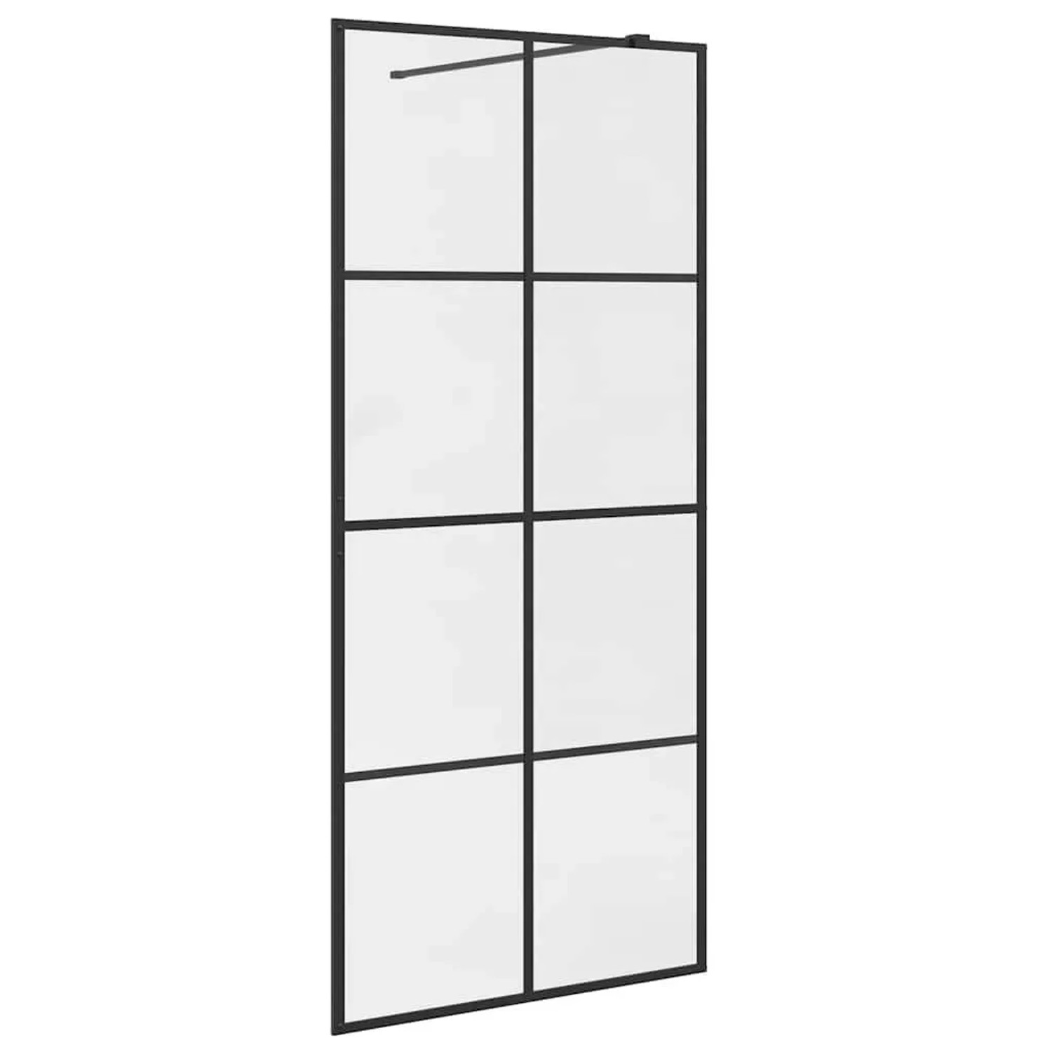 vidaXL Duschwand für Begehbare Dusche mit Klarem ESG Glas 90x195 cm 151034