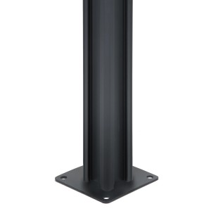 Floraworld Bohlenzaun-Pfosten, 94 cm, zum Aufdübeln, Aluminium, Zubehör für Zaunbau.