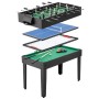 Tectake Multifunktionaler Spieltisch Sirgamealot 15In1 Umfangreiches Zubehörset 123 x 125 x 83 cm Schwarz Grün