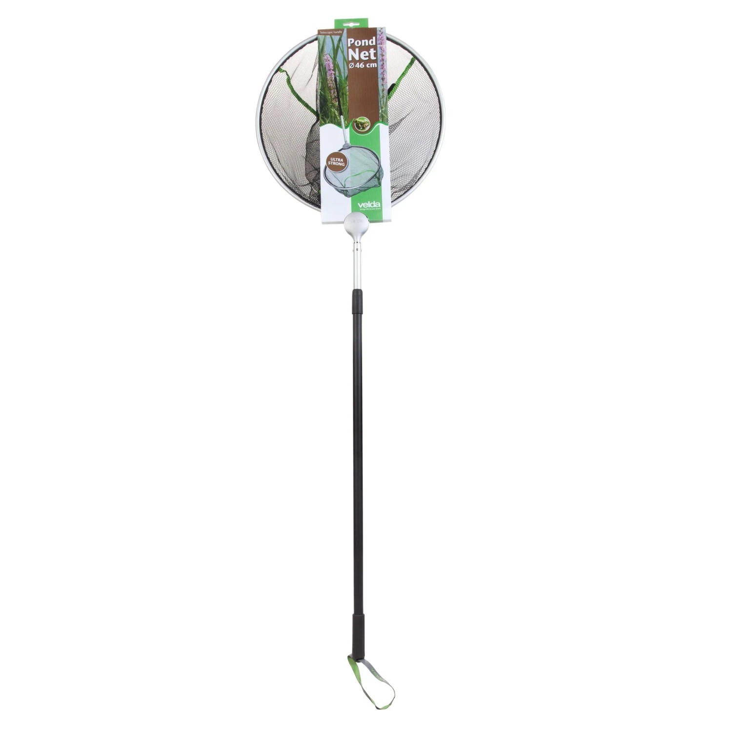 Velda Pond Net round Durchmesser 46 cm Teich Kescher rund mit Teleskopstiel 180
