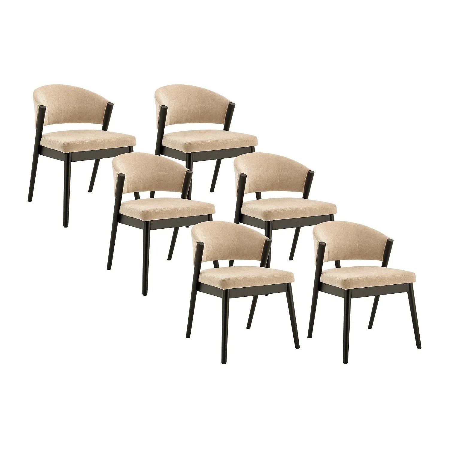 Vente-unique Stuhl Zelvyn Beige 53.5 cm