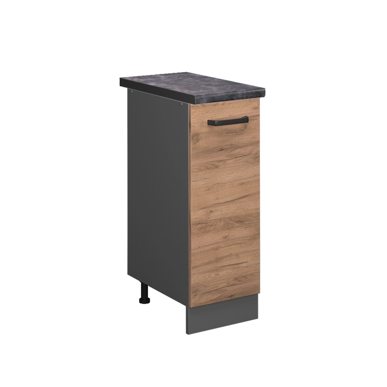 Vicco Apothekerschrank R-Line Goldkraft Eiche/Anthrazit 30 cm AP Anthrazit