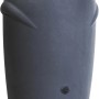 Anthrazitfarbene Waterform Regentonne Aquacan 210 l in Amphorenform mit Deckel und zwei Anschlüssen.