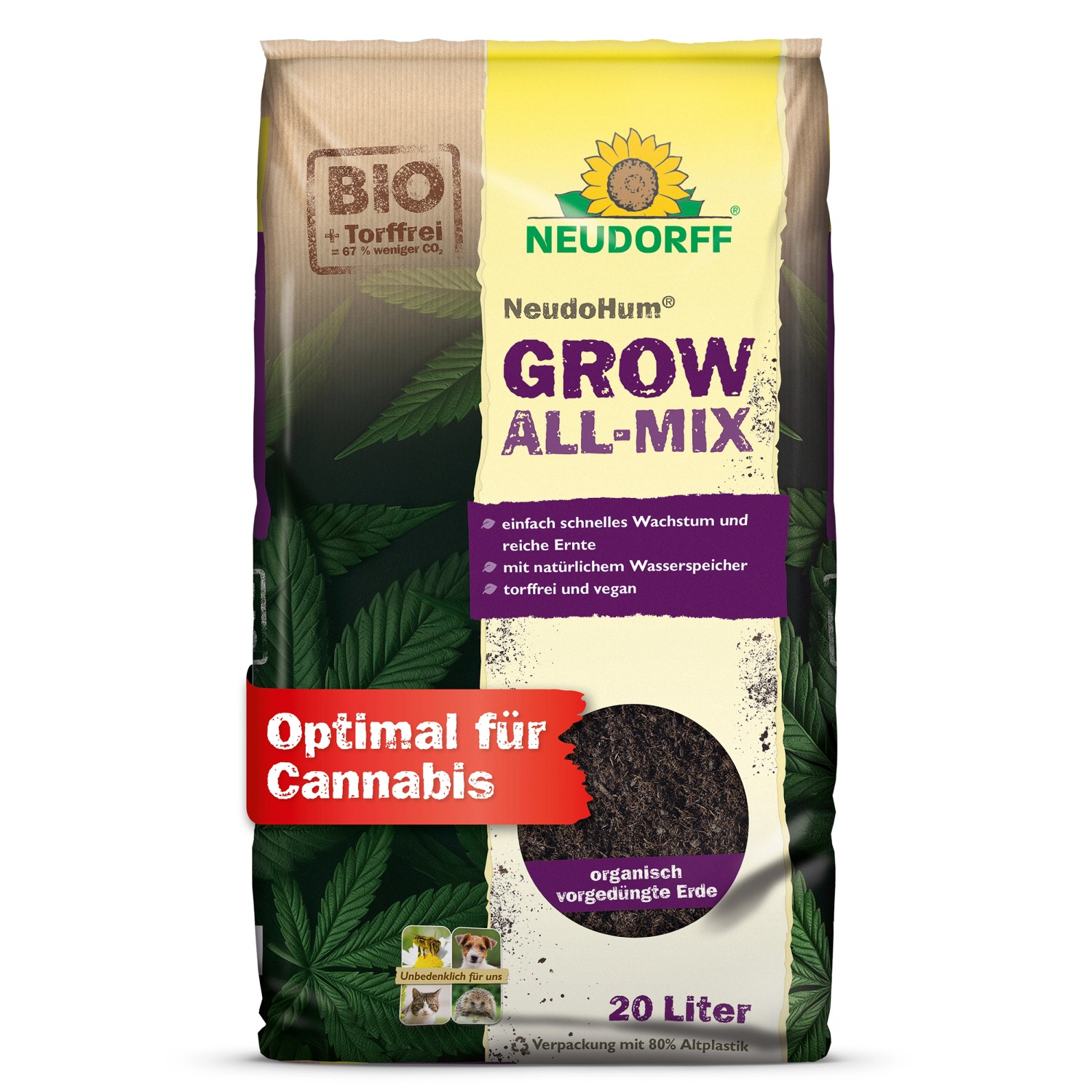 Neudorff Pflanzerde Neudohum Grow All-Mix 20 l