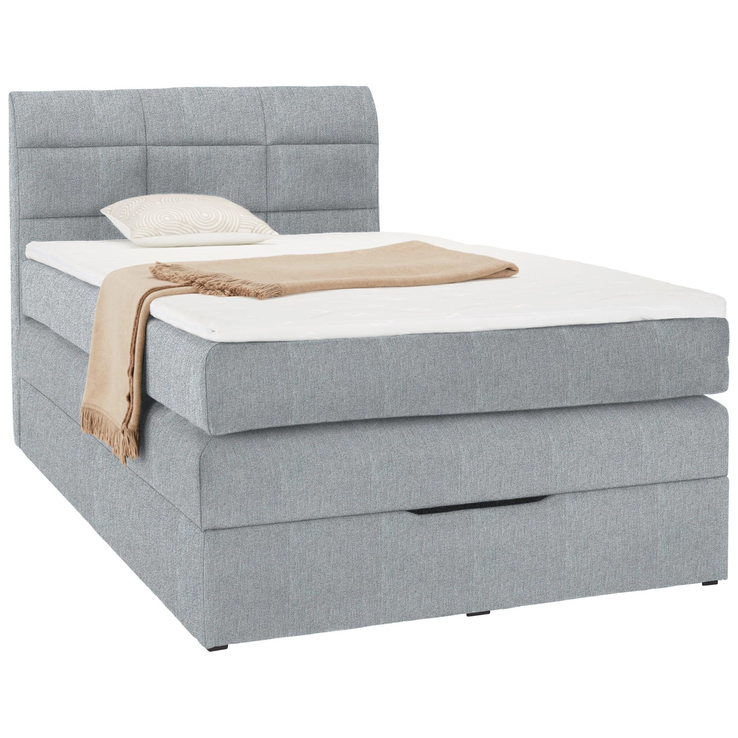 Mömax Boxspringbett Runner Hellgrau ca. 120x200cm