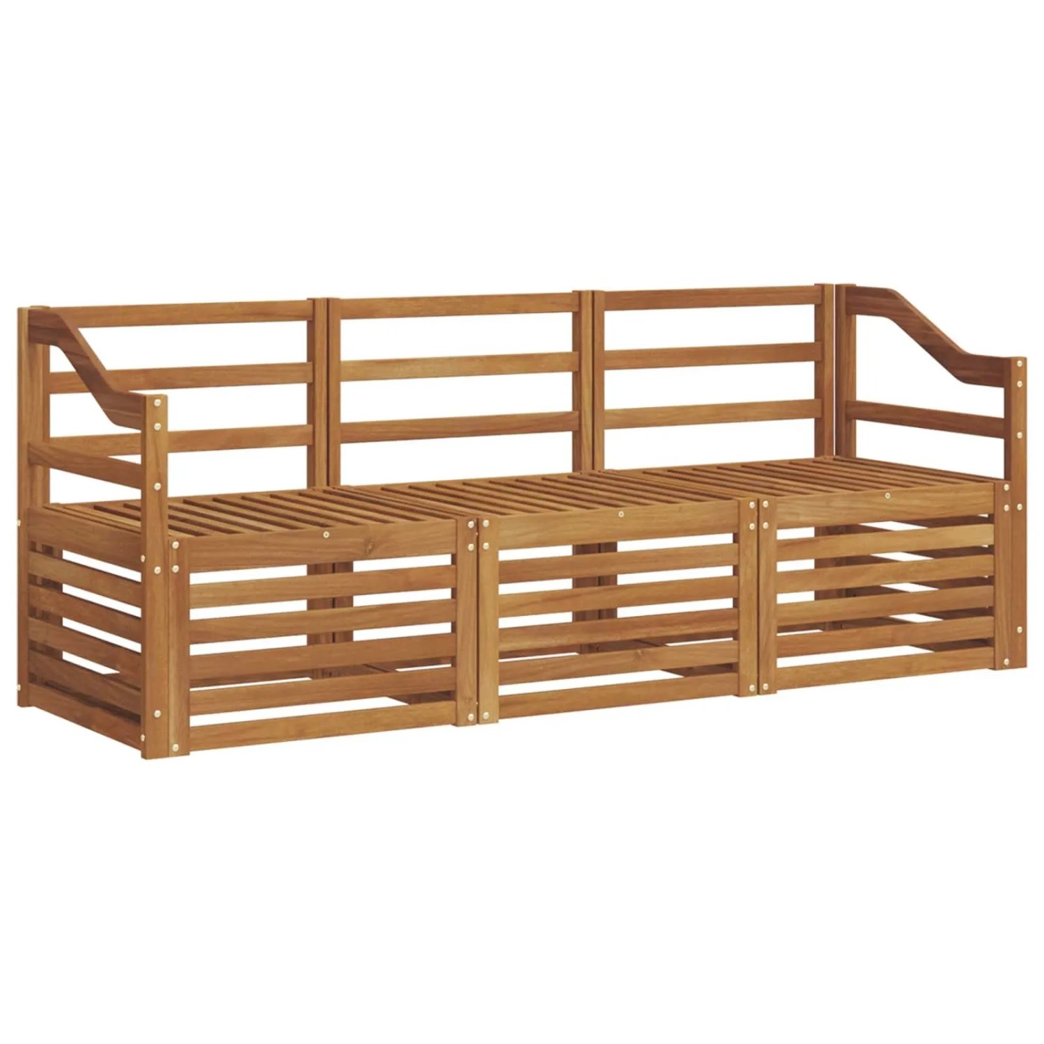 Thumbnail - vidaXL Sofagarnituren 3 Tlg Natur Massivholz Akazie 3374304