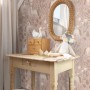 Kinderzimmer mit altrosa ESTAhome Tapete Einhörnern, verspieltes Design.