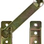 Verzinkter Überwurf, 120 mm, für Möbeltüren und den Außenbereich.