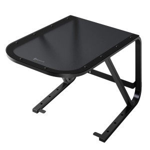 Schwarze Ecovacs Garage Goat für Mähroboter, schützt vor Witterung.