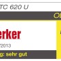 Testurteil "sehr gut" für Einhell TE-TC 620 U Radial-Fliesenschneider. Oberklasse, Note 1,4.
