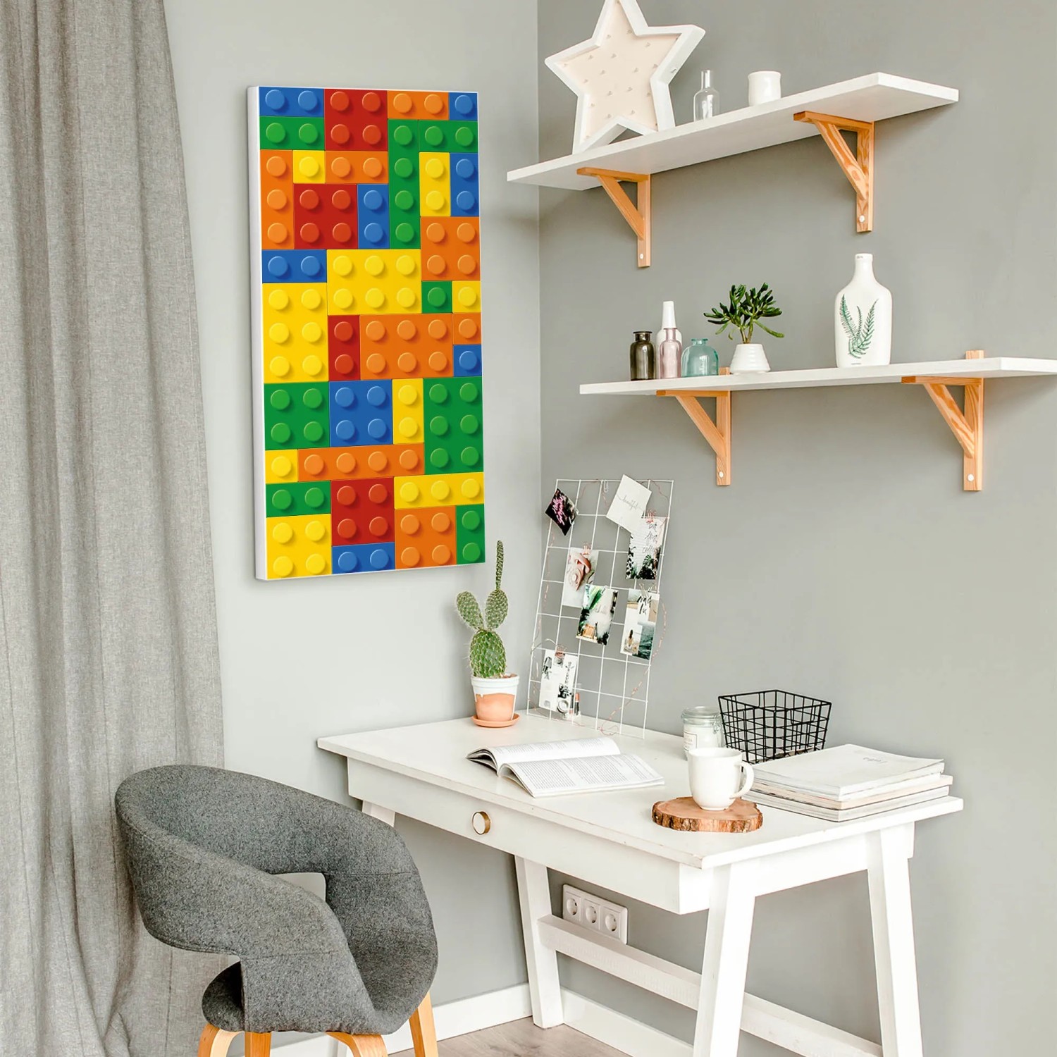 Magnetwand Aus Metall – Magnettafel 30x75 Cm Mit Motiven | Inkl. 4 Magneten Für Küche, Büro & Kinderzimmer