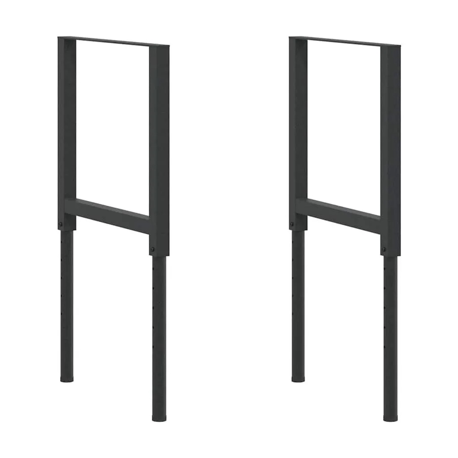 vidaXL Werkbankgestell Verstellbar 2 Stk Metall 55x69-95,5 cm 147931