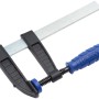 LUX Schraubzwinge Classic, 160x80mm, mit blauem Griff. Spannwerkzeug für Heimwerker und Profis.