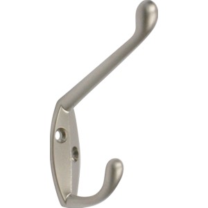 Metall Wandhaken 745, vernickelt, zur einfachen Montage.