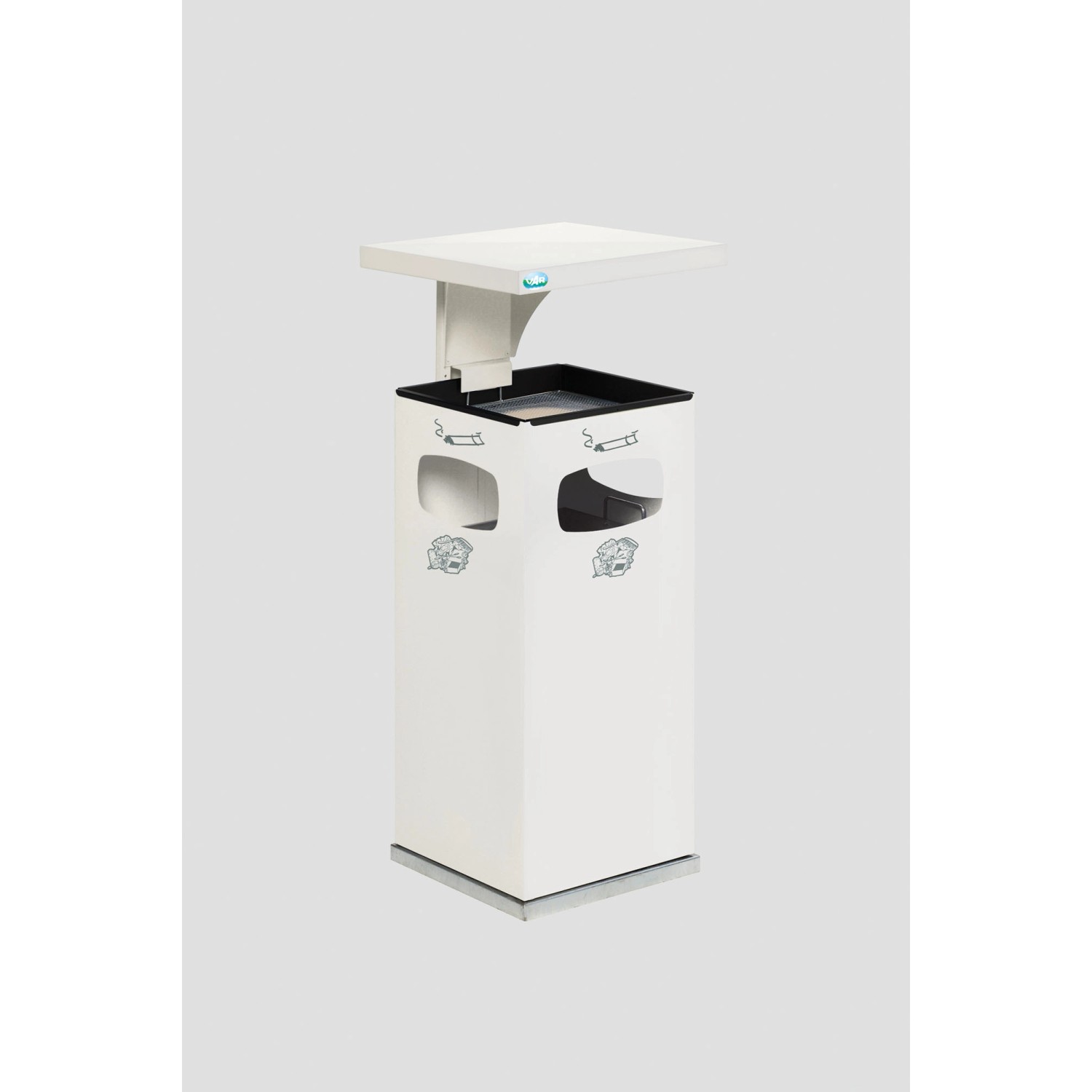 PROREGAL Kombiascher Mit Verstärktem Schutzdach 38 Liter HxBxT 91 x 39,5 x günstig online kaufen