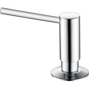 Verchromter Pyramis Einbau-Seifenspender für Spüle oder Arbeitsplatte.