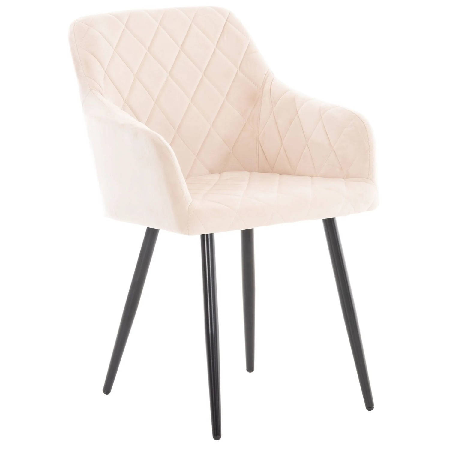 CLP Esszimmerstuhl Shila beige/Samt