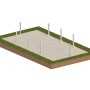 ALTANKA Holzpool Aqua 7x3,75 Höhe 1,45 m HELLBLAU mit Liegefläche auf Rahmen ohne Betonierung BAS7308OSPU+PLA308_5