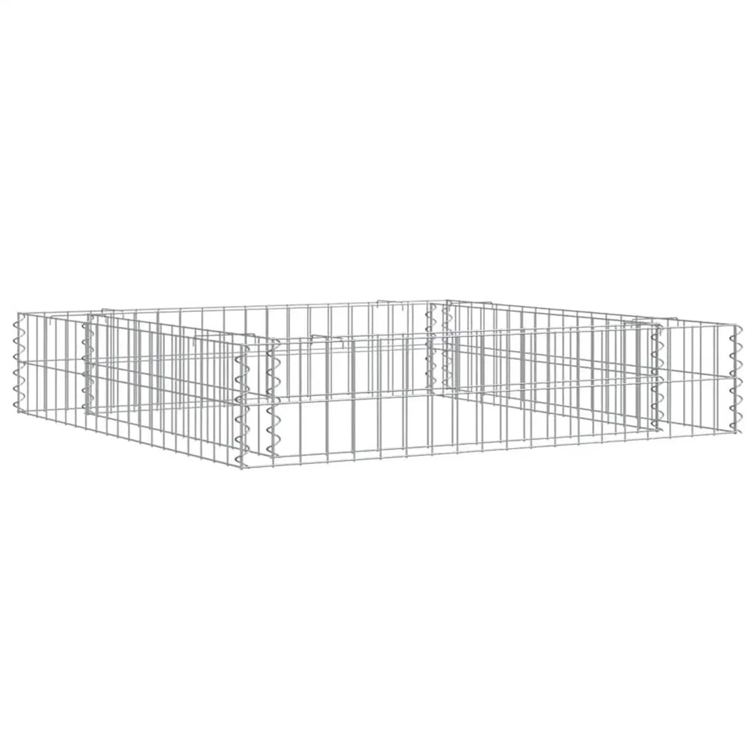 vidaXL Gabionen-Hochbeet Verzinkter Stahl 100x100x20 cm 151311