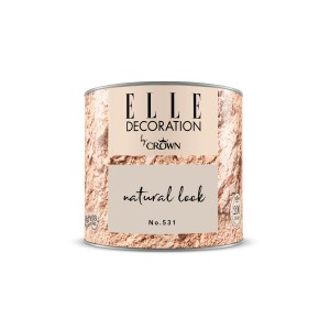 ELLE DECORATION by Crown Wandfarbe Natural Look No. 531, matte, pudrige Bunte Wandfarbe im Farbtopf.