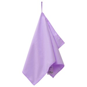 Lila vidaXL Sporthandtücher (2 Stk.) aus Polyester/Polyamid, 50x30 cm, mit Aufhängeschlaufe.