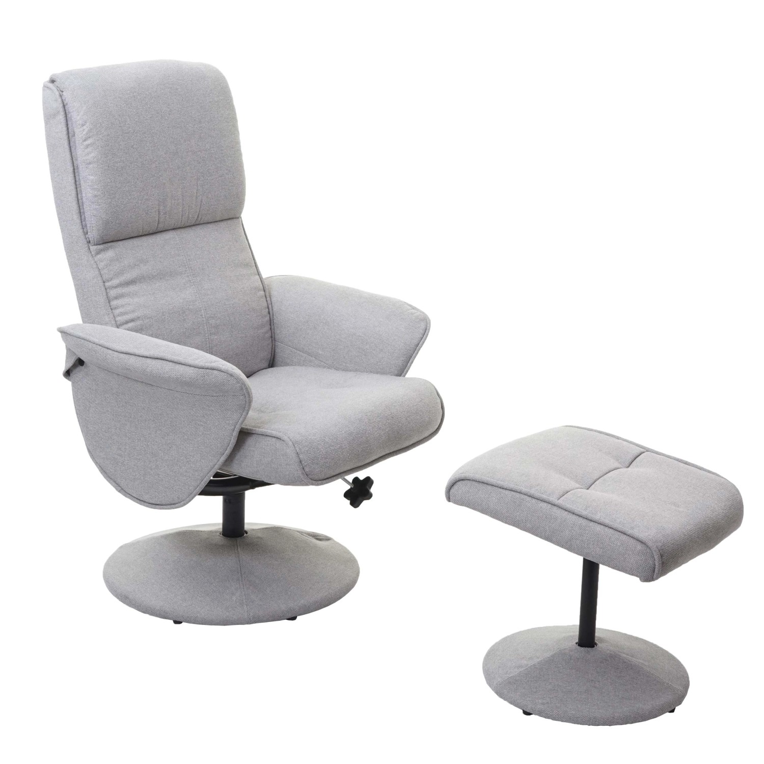 MCW Relaxsessel Stockholm Stoff/Textil Hellgrau günstig online kaufen