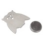 Venilia Tischtuchbeschwerer Eule, 4-teiliges Set aus Inox mit Magnet zur Fixierung von Tischdecken.