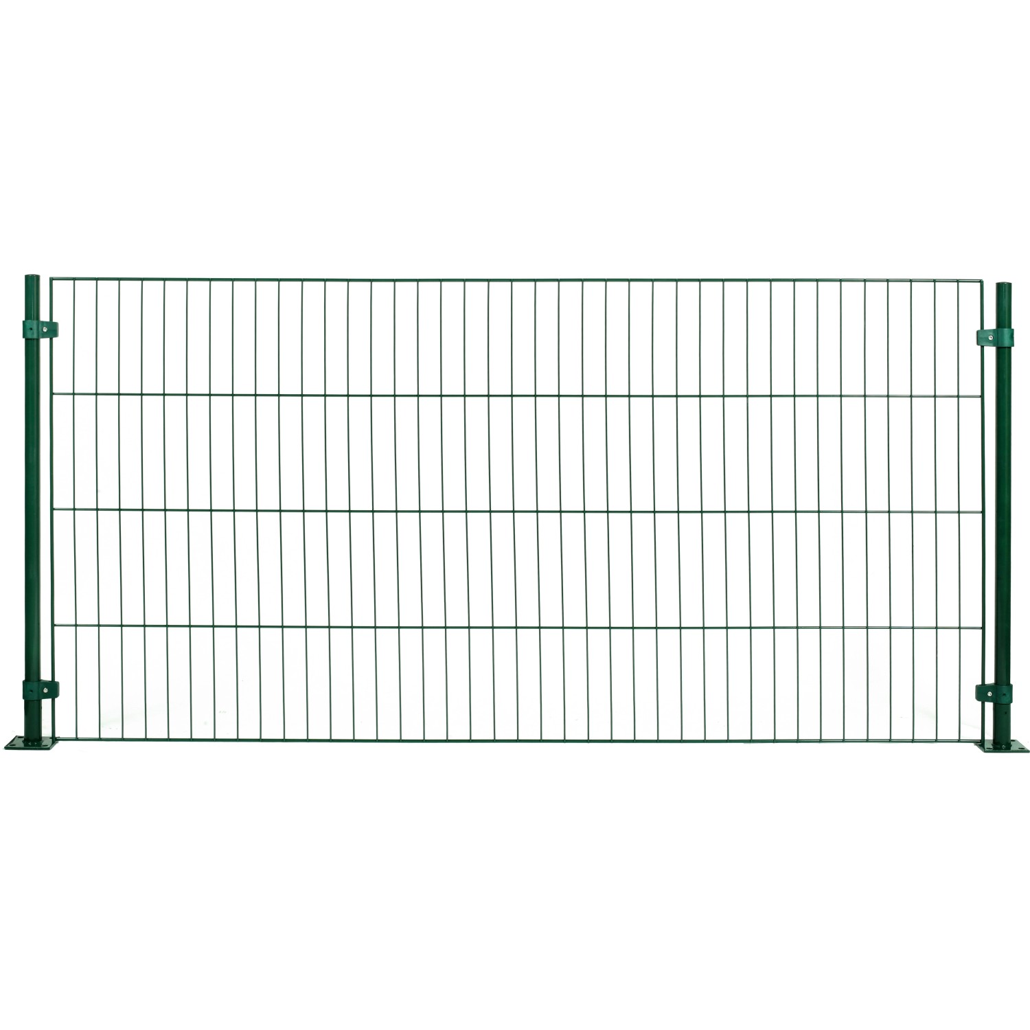 Einstabmattenzaun-Set Classic Grün 125 cm x 1000 cm