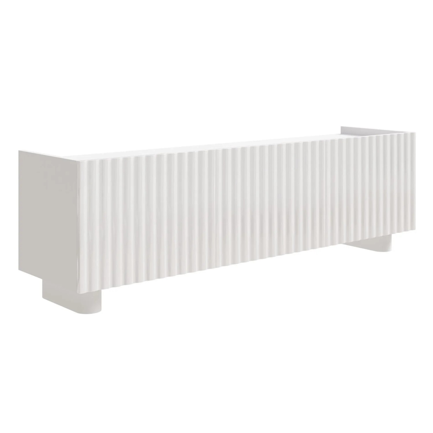 TV-Lowboard Fiorra 144 cm 3-türig Weiß Hochglanz