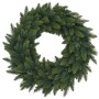 Grüner, runder künstlicher Tannen-Kranz (Ø 60cm) für Weihnachtsdekoration, detailreich aus PE.