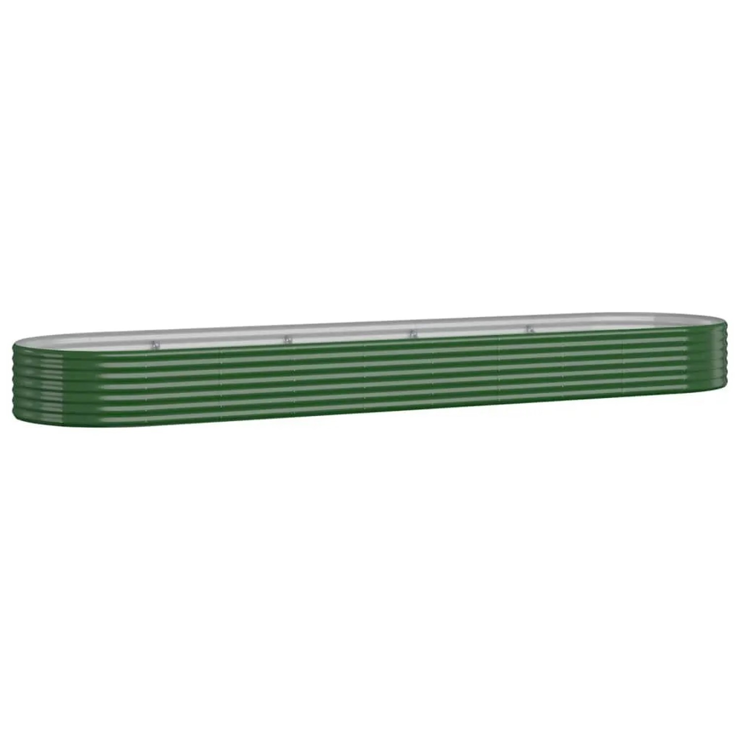 vidaXL Hochbeet Verzinkter Stahl 396x100x36 cm Grün 319003