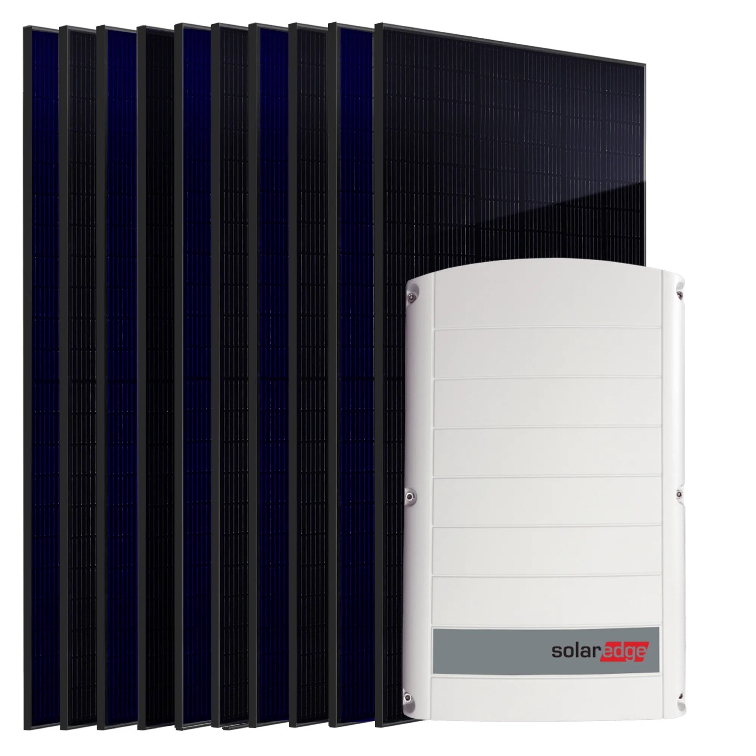 SUNNIVA 5 kW Solaranlage 10x 500 W Fullblack Bifacial Module SolarEdge SE5K 3-phasiger String-Wechselrichter