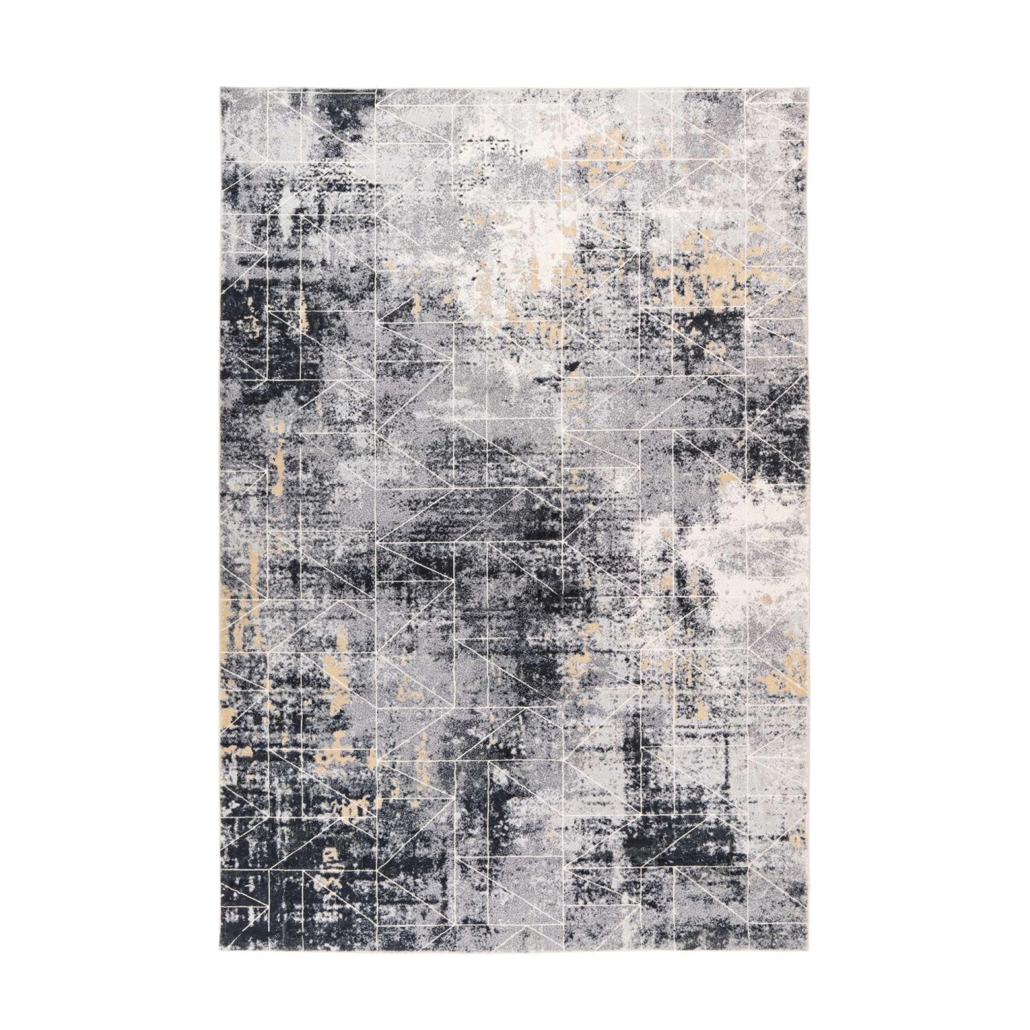 MeGusta Kurzflor Teppich Vintage UsedLook Anthrazit 80x150 cm Consuelo