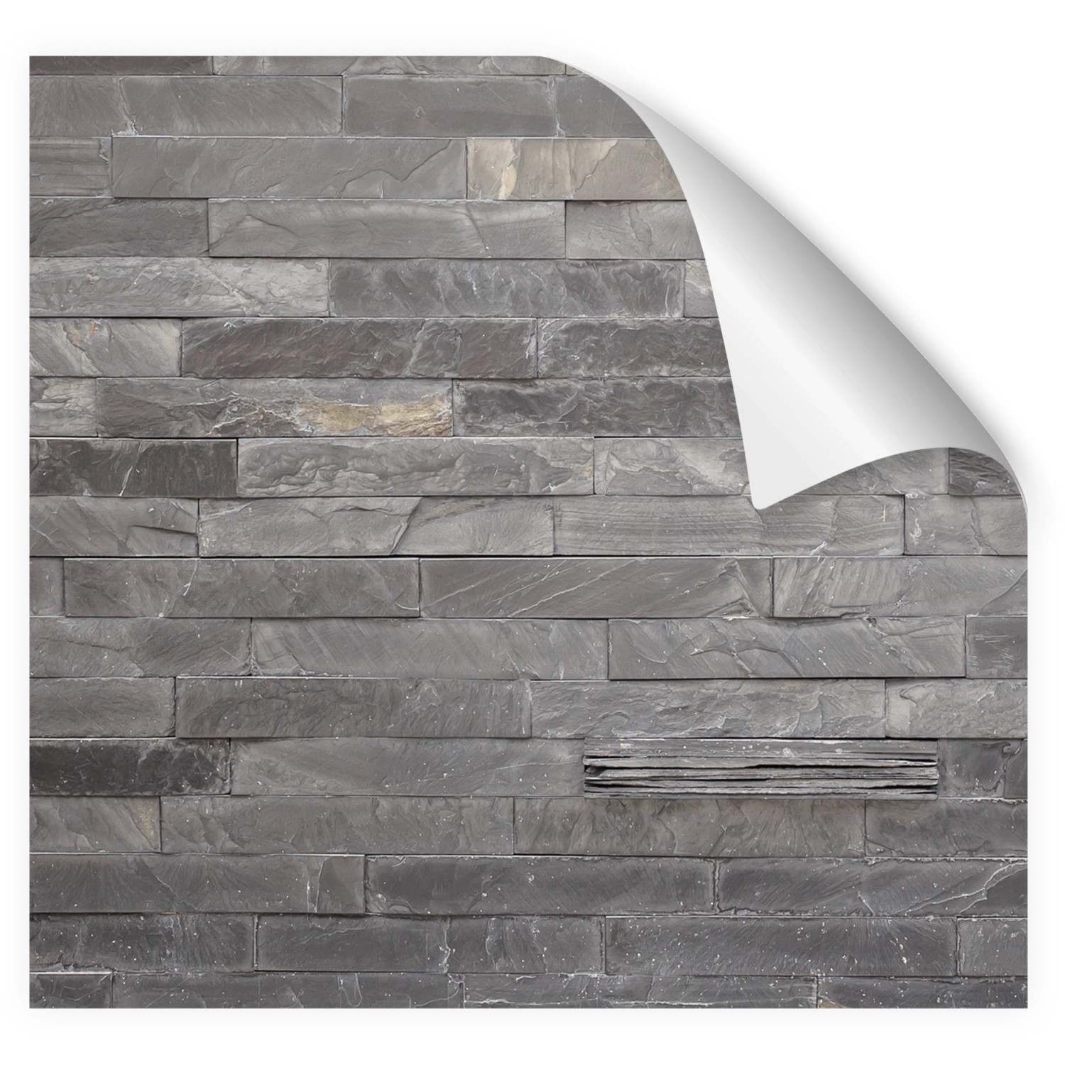 Myspotti Küchenrückwandfolie Black Bricks, selbstklebend, 220x60 cm, Steinoptik.