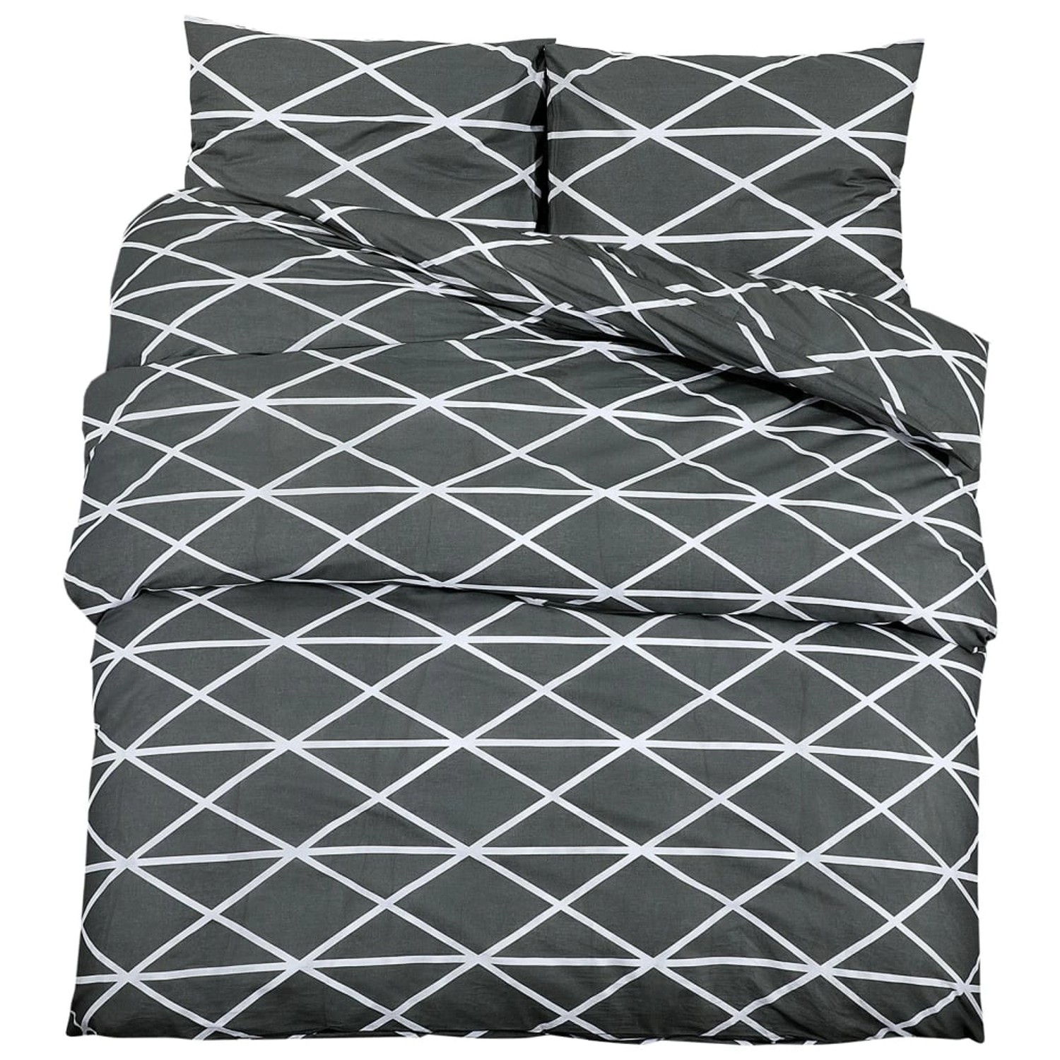 vidaXL Bettwäsche-Set Grau 135x200 cm Baumwolle 136054 günstig online kaufen