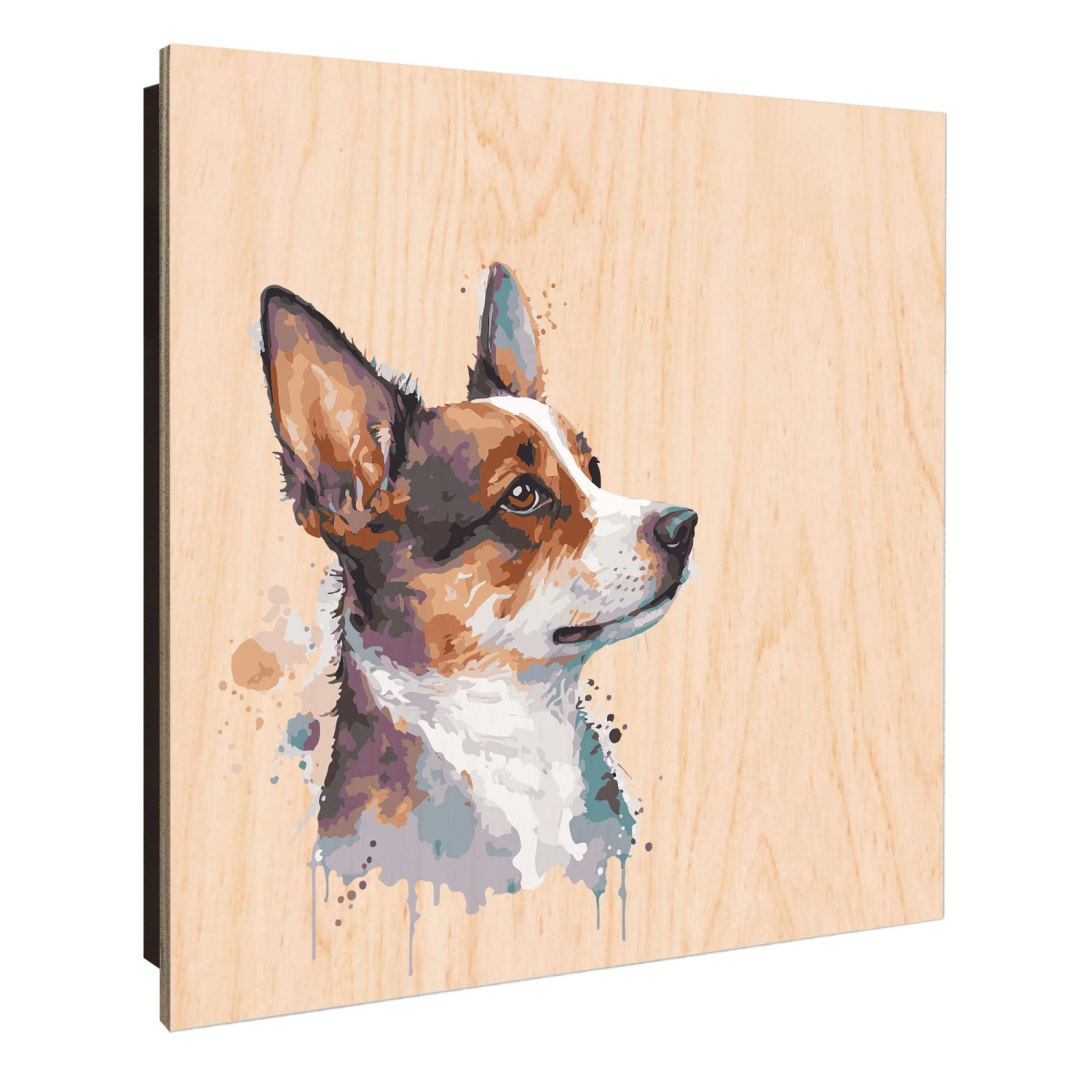 Banjado Schlüsselkasten Holz 30x30cm Schwarz Scharnier Rechts 50 Haken Desi günstig online kaufen