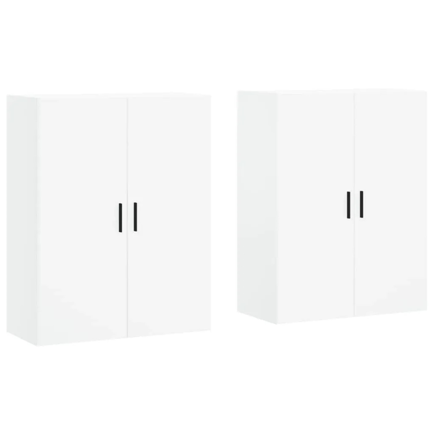 vidaXL Wandschränke 2 Stk Weiß 69,5x34x90 cm 3195635