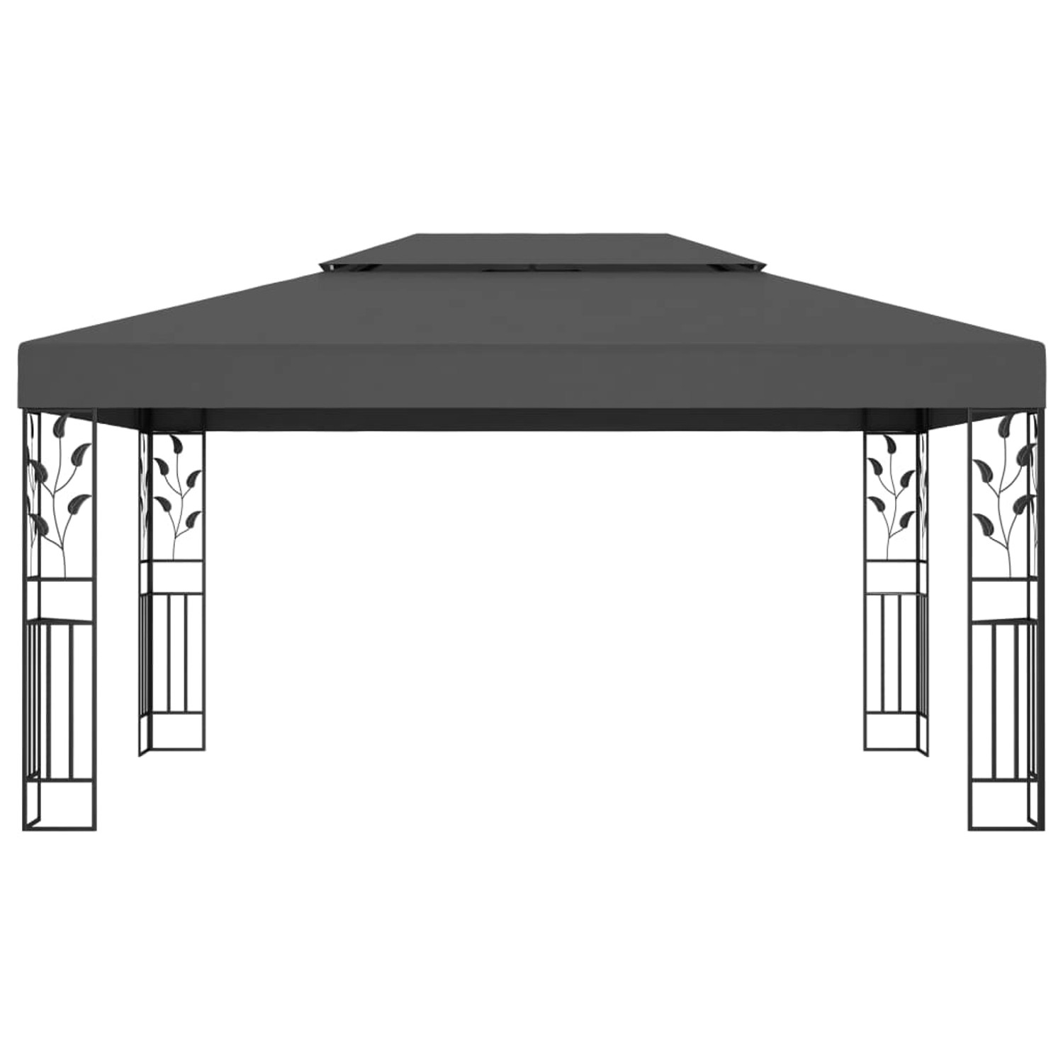 vidaXL Pavillon mit Doppeldach 3x4 m Anthrazit Modell 1