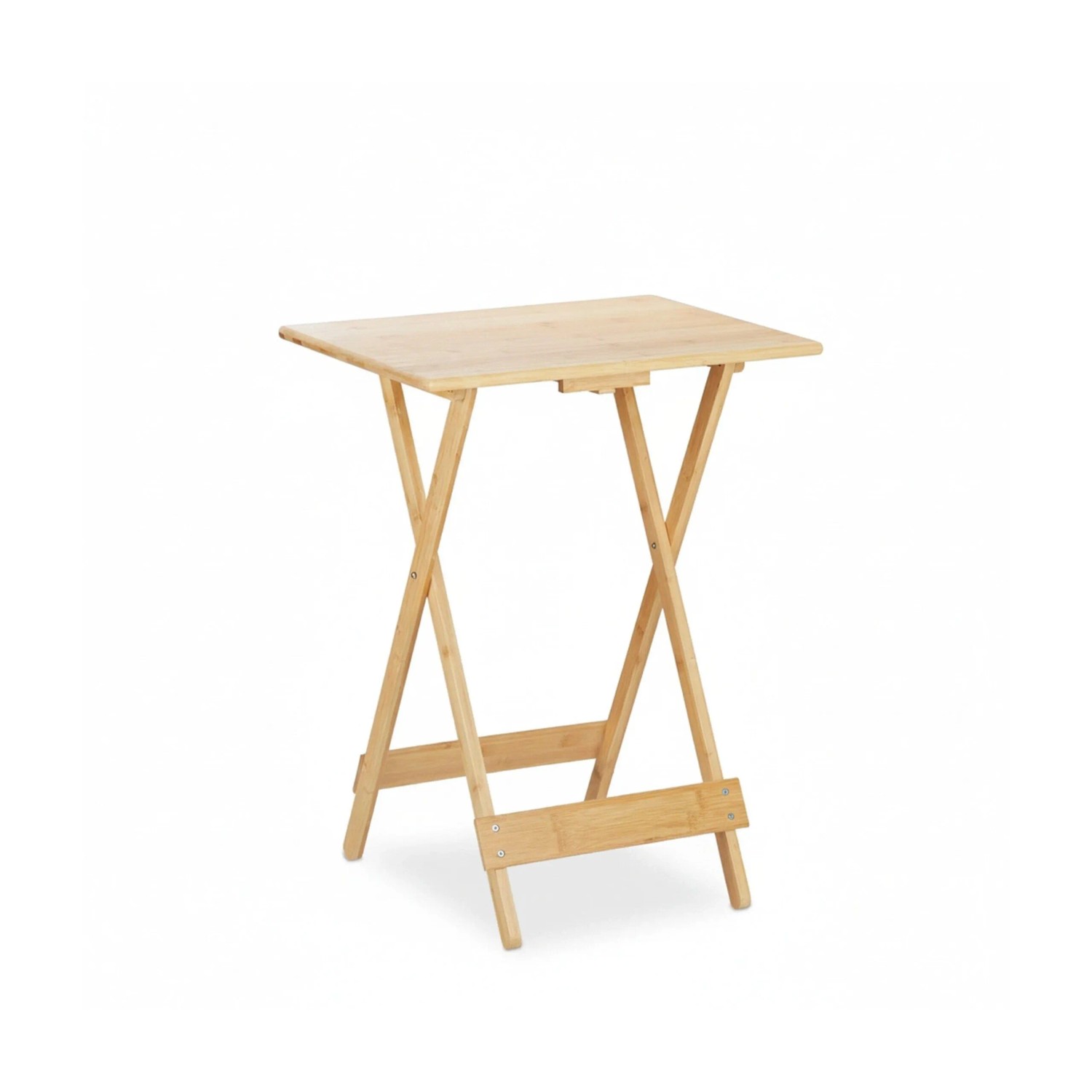 Relaxdays Klapptisch Bambus Natur Klappbar 63,5 cm x 48 cm x 38 cm 2,8 kg