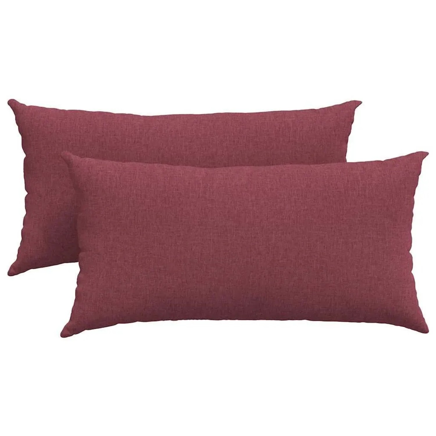 vidaXL Sofakissen 2 Stück Weinrot 80 x 40 cm Stoff 42013699