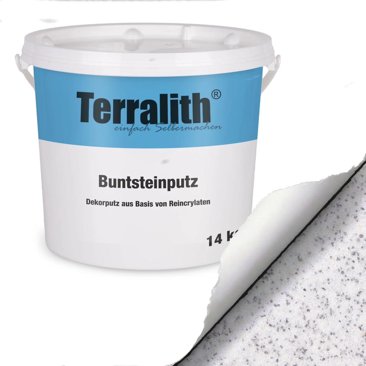 Terralith Buntsteinputz Mosaikputz 1mm 14 kg BSP1109 Schwarz
