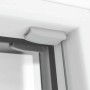 Detailaufnahme: Graues Schöner Wohnen Thermo-Plissee Ella am Fensterrahmen.