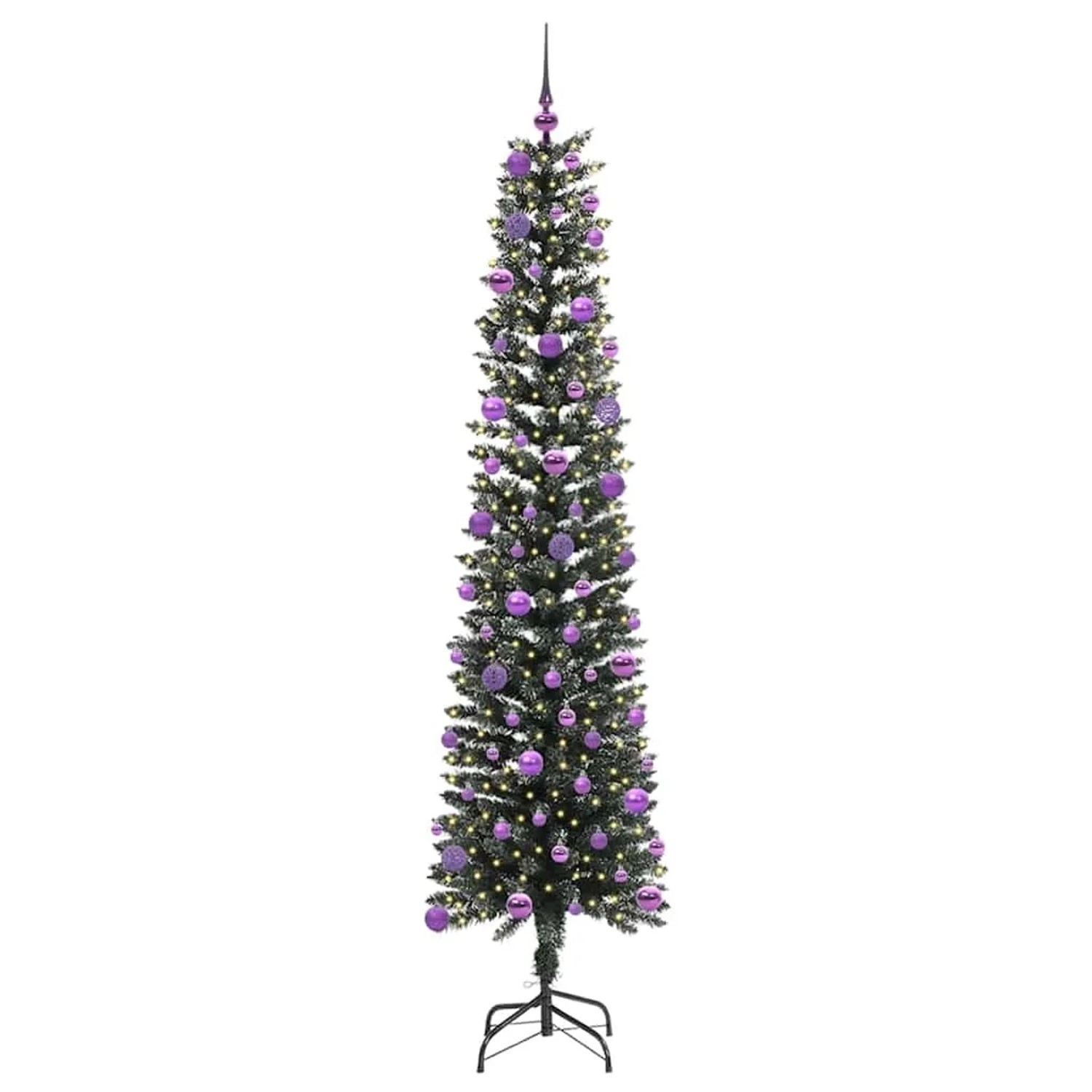 vidaXL Künstlicher Weihnachtsbaum mit 300 LEDs Grün 58 x 58 x 240 cm 3395970