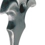 Brünierter Wandhaken aus Eisen, Modell 577, für die einfache Montage.